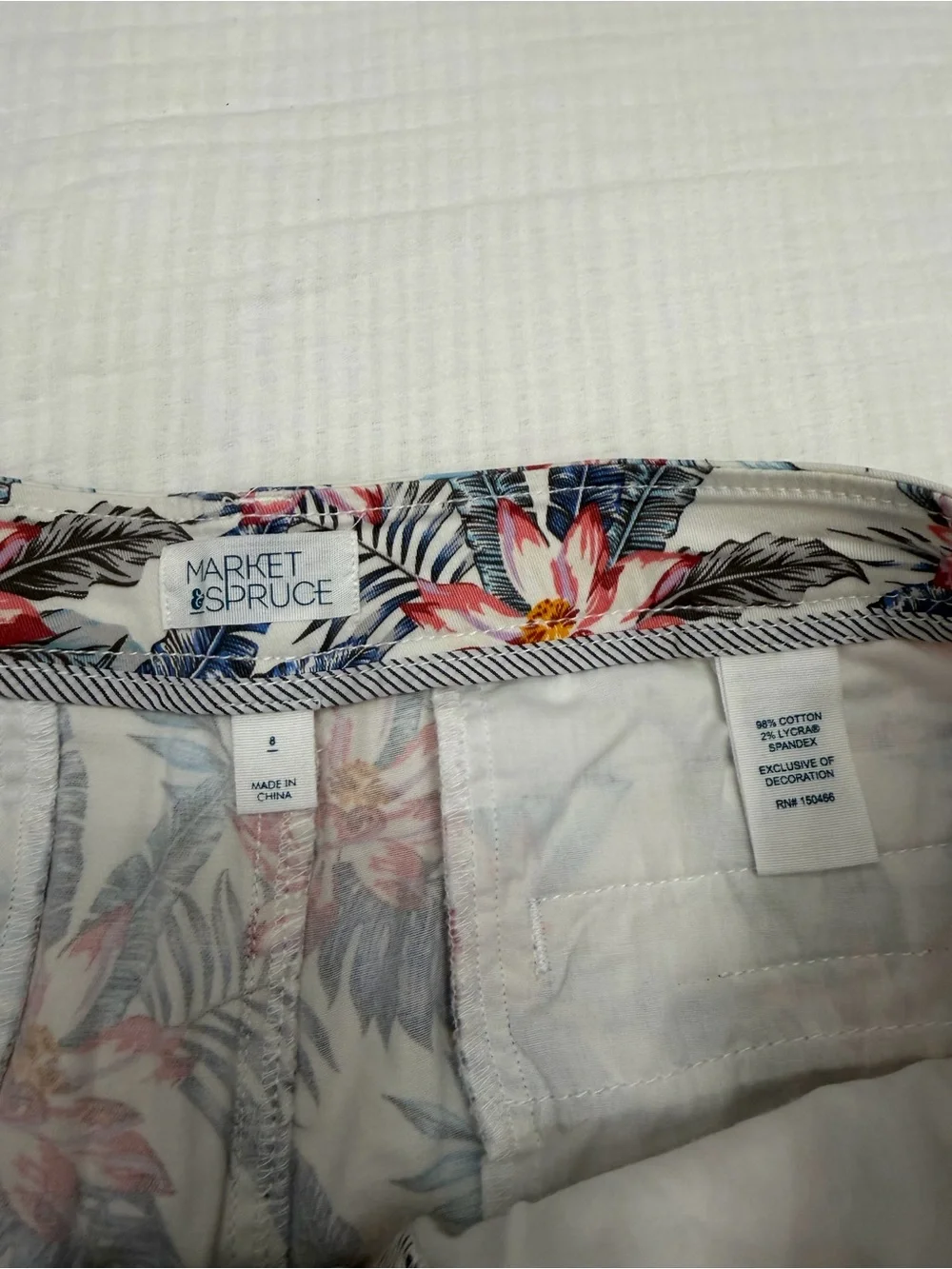 market & spruce floral print shorts